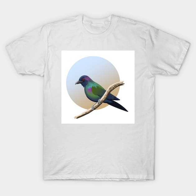 Metallic starling T-Shirt by Zolinstudio